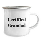 Funny Grandad Gifts for Graduation - Camping Mug for Men, Funny Quote from Certified Grandad, Gifts from Family - Gifts for Grandad - Image 2